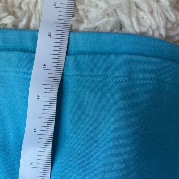 Blue Girls Top with Asymmetrical Ruffle Detail size 12/14 - Picture 5 of 6